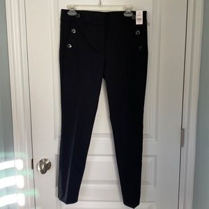 Loft Skinny Ankle Length Pants Black Size 6 NEW